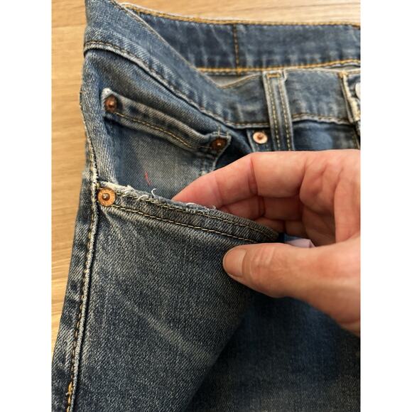 Levi’s 512 Denim Jeans Men’s Blue Slim Fit Straight Leg - Size 32x32 - Picture 3 of 5